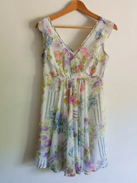 Bellissimo abito floreale senza maniche Asos taglia 6/EUR 34