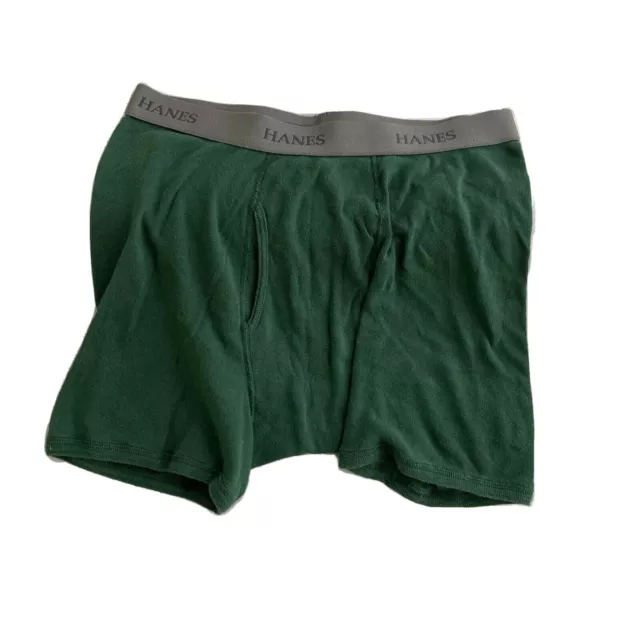 HANES OUR MOST Comfortable Yet Green Mens Underwear Boxer Briefs Size ...