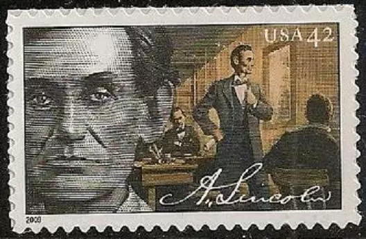 US 4381 Abraham Lincoln Lawyer 42c Simple MNH 2009