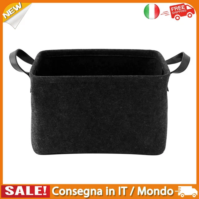 IT Felt Storage Bin Collapsible Convenient Box Organizer with Carry Handle (C)