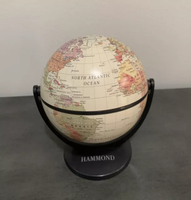 Hammond Globe Office/Work/School Desk Swivel And Tilt 5 Inch Mini Globe