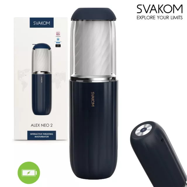 Svakom Alex Neo 2 - Connexion Series Interactive Thrusting Masturbator with APP