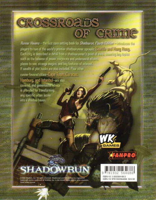 SHADOWRUN: RUNNER HEAVENS-CyberPunk-Sourcebook-RPG-(SC)-engl.-FANPRO-new #26005 2