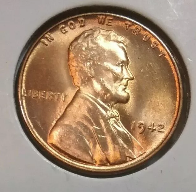 1942 Lincoln Wheat Cent  P - BU - Uncirculated