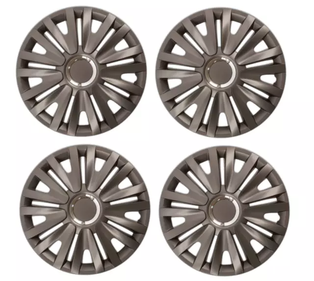 Vauxhall Vivaro Van Set Completo Di 4 Coprimozzo Copricerchi 16" Pollici Finiture Grafite