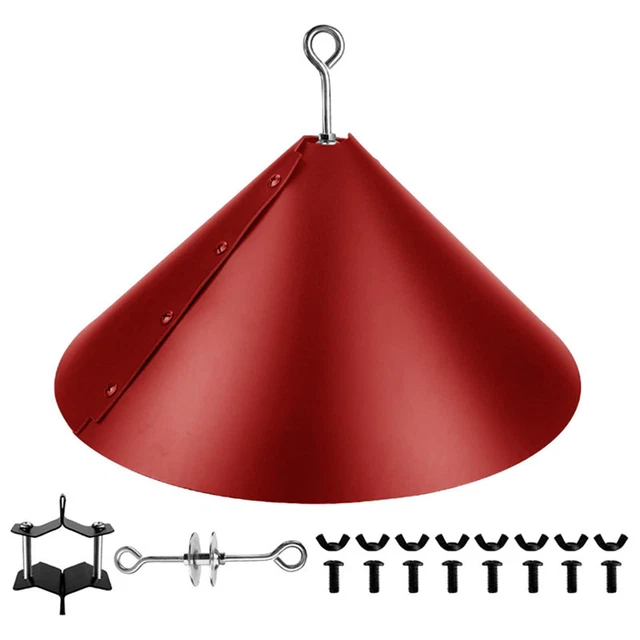 Squirrel Bird Feeder Around Baffle Black Flapper Wrap For Outdoor Hanging