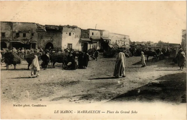 CPA AK Marrakech - Place du Grand Soko MAROC (963615)