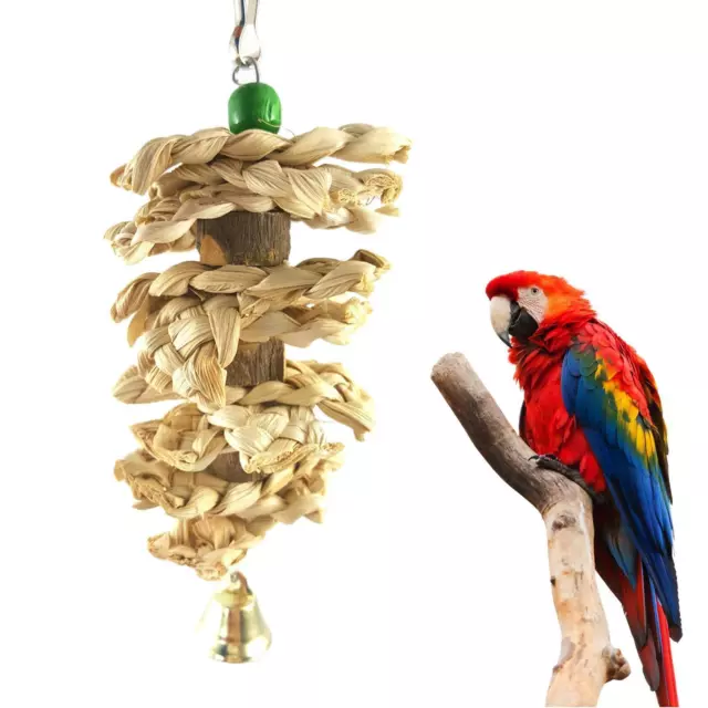 Haustier Papagei Kauspielzeug Holzkäfig Hängendes Papageienspielzeug