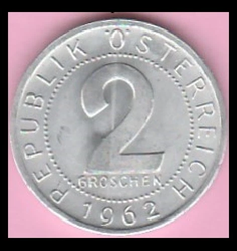 Austria 1962 Uncirculated 2 Groschen Coin km2876 See Scans & Judge For Yourself