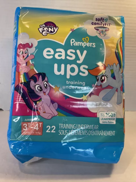 Pampers Easy Ups Girls' My Little Pony Disposable Training Underwear 3T-4T  66ct