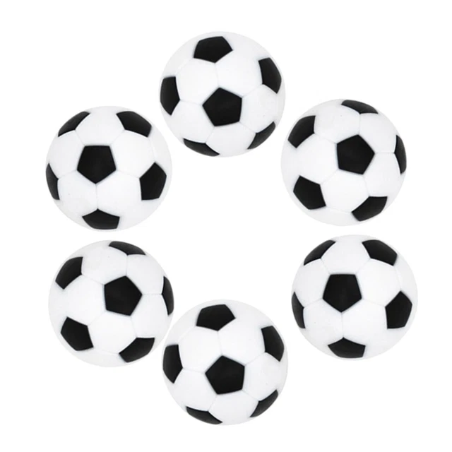 ABS Calcio Mini Set 6 Accessori Gioco Indoor Giochi Bianco e Nero Nuovo
