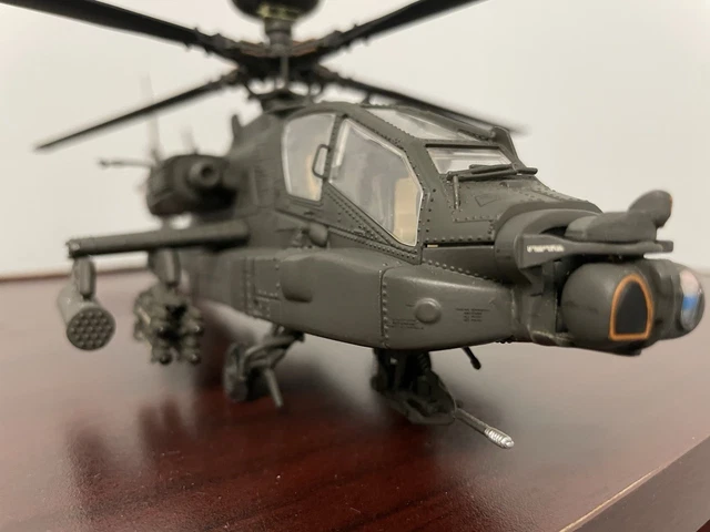 FRANKLIN MINT PRECISION AH-64 Apache Longbow Die Cast Helicopter 1