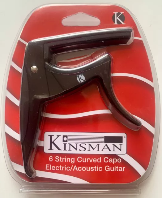 Capo for Electric / Acoustic Guitar by Kinsman [Black] BRAND NEW SEALED