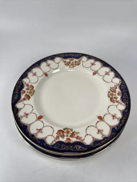 Myott Son & Co. Staffordshire Set of 8 Round Salad Plates Rosemary Pattern