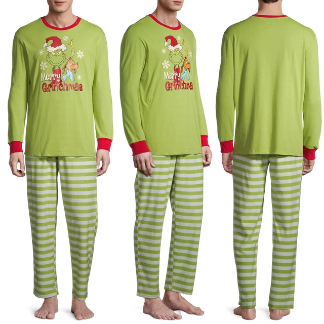 Pigiama di Natale Grinch pigiama di Natale famiglia abbinato adulto bambini bambino abbigliamento da notte pigiama 6