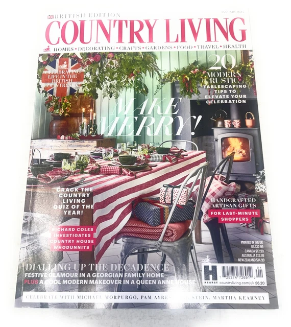 COUNTRY LIVING MAGAZINE British Edition January 2025 Make Merry! Modern