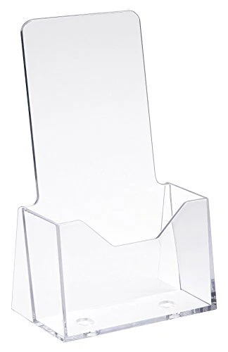 Econoco’s Clear Brochure Holder - Counter Top Display for Literature Flyers P...