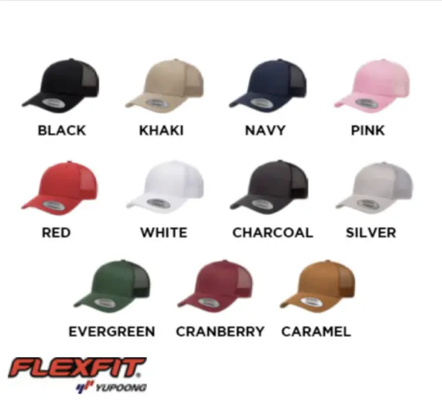 Original FlexFit Retro Trucker Cap Kappe 6-Panel Snapback  versch. Farben