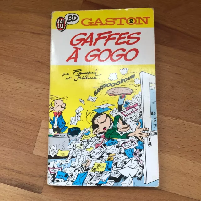 Livre J'ai Lu BD - Gaston N°2 - Gaffes à Gogo - 1987 - Franquin - Format Pocket