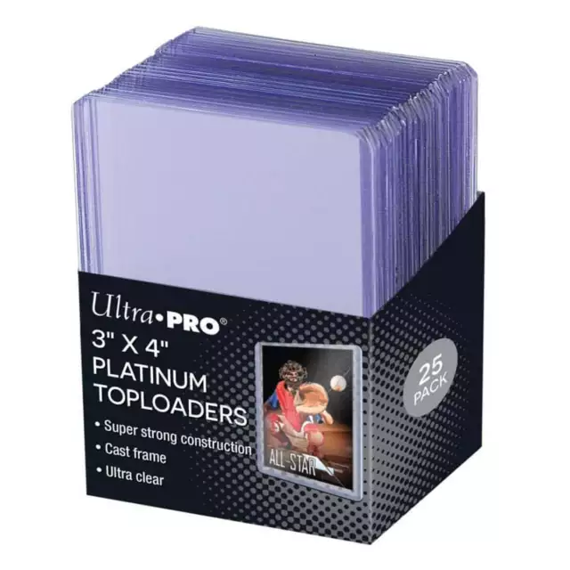 ULTRA PRO Toploader - 3" X 4" Ultra Clear Platinum 25ct