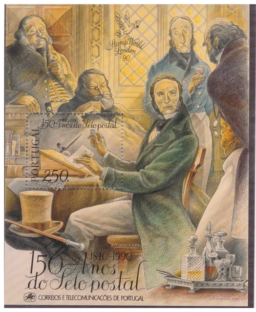 Portugal Block 72 (1990) postfrisch: 150 Jahre Briefmarken