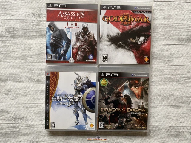 PS3 Assassin's Creed I+II & God of War Ⅲ & White Knight & Dragon's Dogma Japan