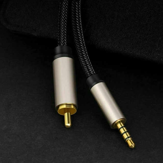 Digital Coaxial Audio Video Cable Stereo /SPDIF RCA To 3.5mm/Jac K Male For HDTV