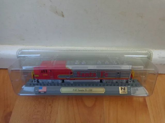 Del Prado N Stärke 1/160 F 45 Santa Fe 100 USA Lokomotive Zug Modell