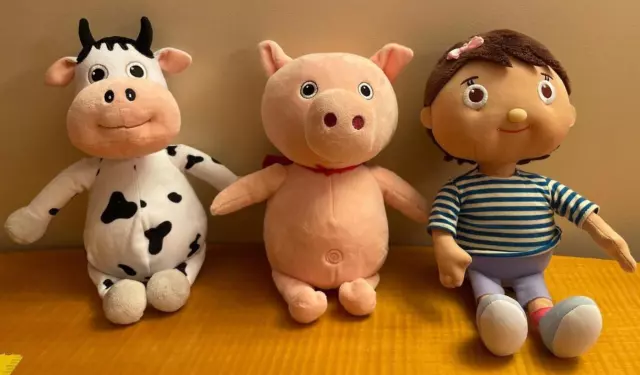 3 LITTLE BABY Bum Soft Stuffed Plush Toy Singing Mia Super Pig Daisy the Cow 149.97 PicClick