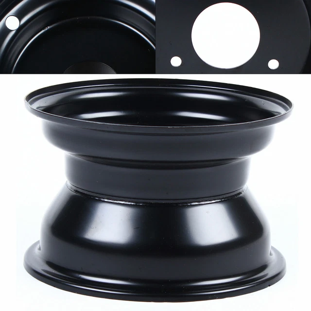 thumbnail image 2 of Aluminum Alloy Wheel Rim 16x8.00-7 7 Inch Black 3 Hole Heavy 2 of 12