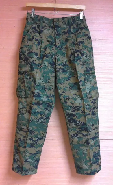 Pantalones de Combate Cuerpo de Marines USMC Woodland MARPAT Camuflado MCCUU Pantalones Pequeños X-Short