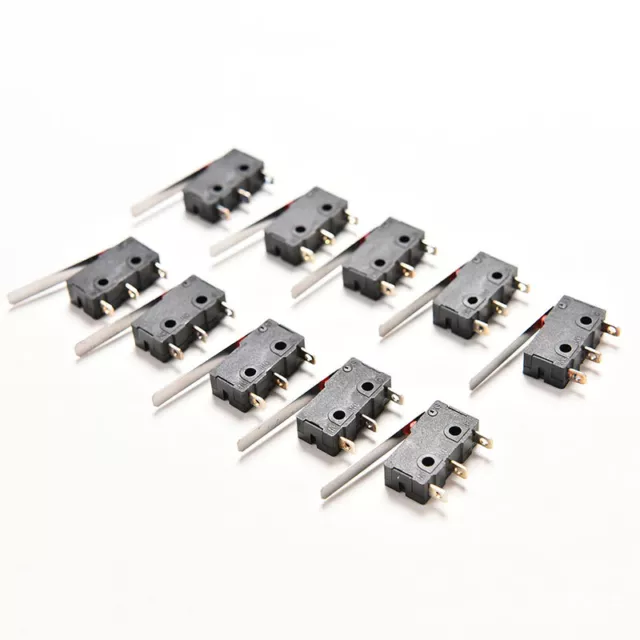 10 Stück Taktschalter KW11-3Z 5A 250V Mikroschalter 3PIN Schnalle