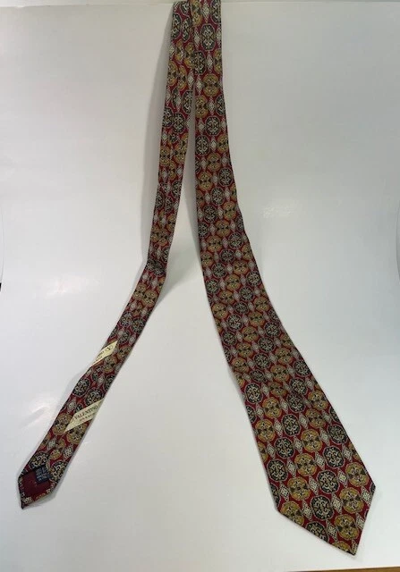 Vintage Valentino Men's Tie - 100% Silk Necktie, Made in Italy - 3.25" W pre-own