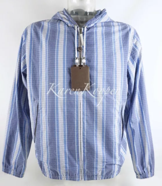 Louis Vuitton® Signature Hooded Wrap Coat Night Blue. Size 44 in
