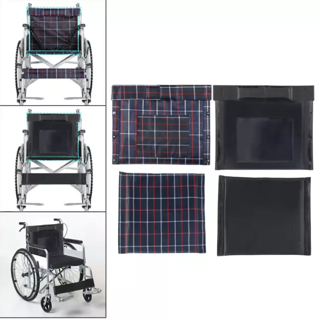 Dossier de fauteuil roulant en tissu Oxford ou coussin de siège pour