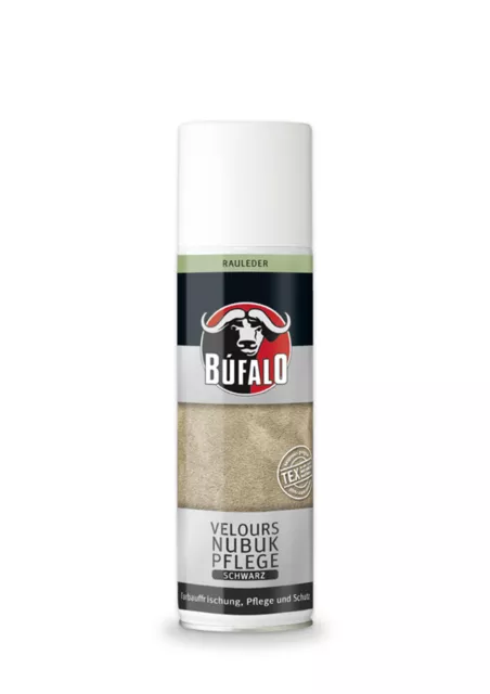 (4,94€/100ml) Velours Nubuk Spray Pflege Bufalo schwarz Rauleder 200 ml