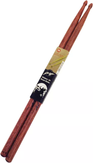 Johnny Brooks Hickory 5A Drum Sticks Drummer Music Musical Instrument Drumming