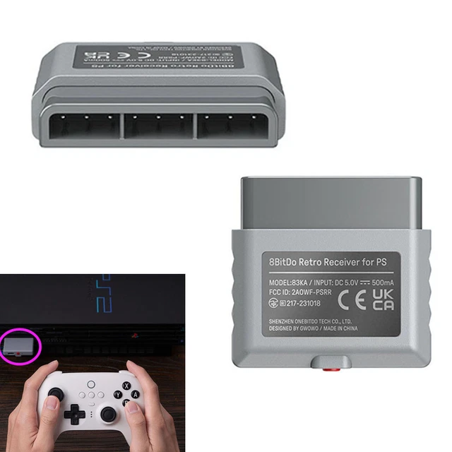 RICEVITORE BLUETOOTH 8BITDO 83KA Accessori per Controller PS1/PS2 ...