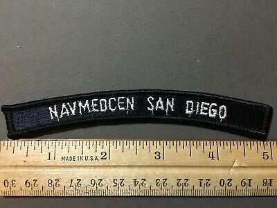 US Navy Naval Medical Center NAVMEDCEN San Diego Balboa Vintage Rocker Tab Patch 