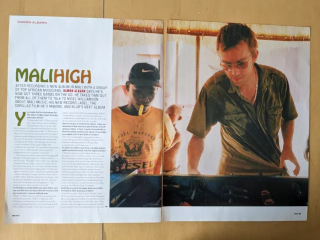 DAMON ALBARN Great UK Clippings Article U568