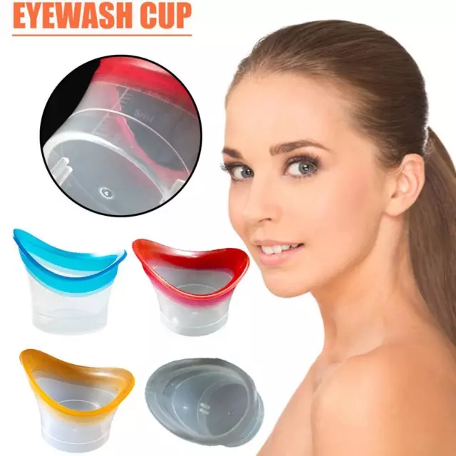 4pcs Eyewash Cup Silicone Resuable Soft Eye Bath Cup Wash Eye Cup] Z2A3