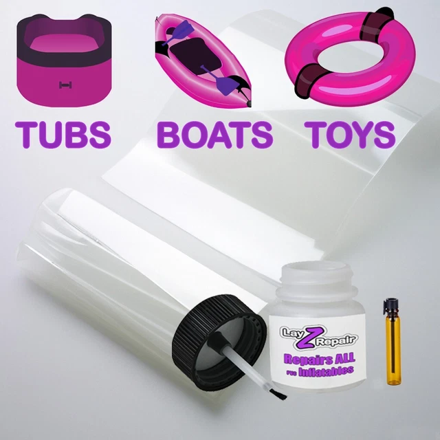 INFLATABLE HOT TUB Vinyl Repair Pact Adhesive Kit Waterproof Mspa Wave