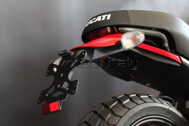 Evotech Portatarga Corto Regolabile Ducati Scrambler Tail Tidy