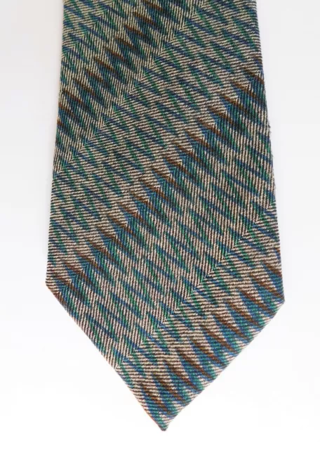 Cravatta vintage a righe zigzag di Corneliani made in Italy IMPERFETTA
