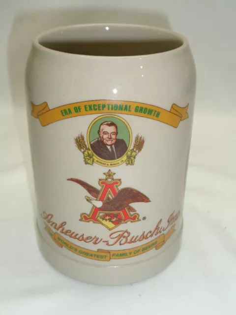 Vtg Gerz German Anheuser Busch Mug August Jr Family Of Beers St Louis Cardinals