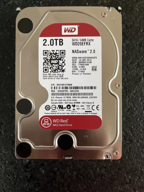 Western Digital Red Plus (5400RPM, 3,5 Zoll, SATA III, 64MB Cache) 2TB