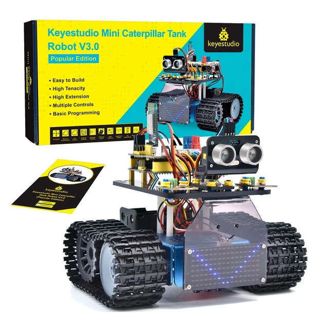 Mini Tank Robot Car V3.0 For Arduino Robot Car Kit | DIY Electronic Kit