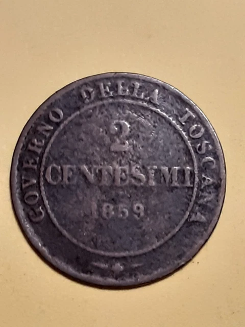 Vittorio Emanuele II Re Eletto 2 centesimi 1859