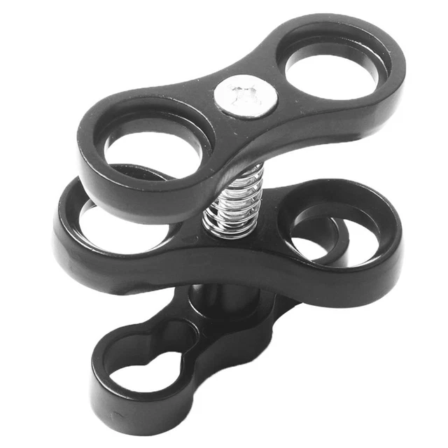 Diving Camera Lights Ball Joint Butterfly Clip Arm Connector Terminal Mount 1pc