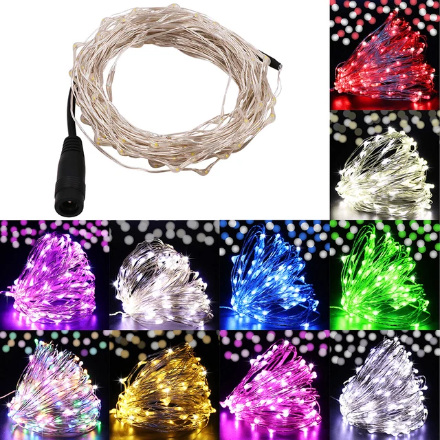 10/20/30/50M LED Wire String Lights Fairy Night New Year Decor Holiday Wedding